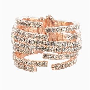 Multi Mix Layer Rhinestone Ring